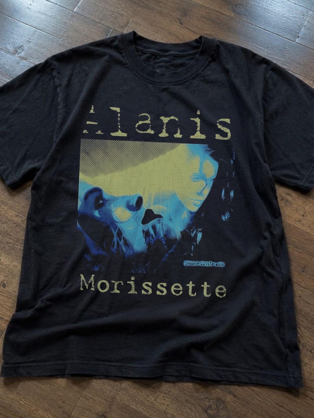 Gildan Black Alanis Morissette Graphic Short-Sleeve Tee